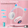 Pink wireless headphones